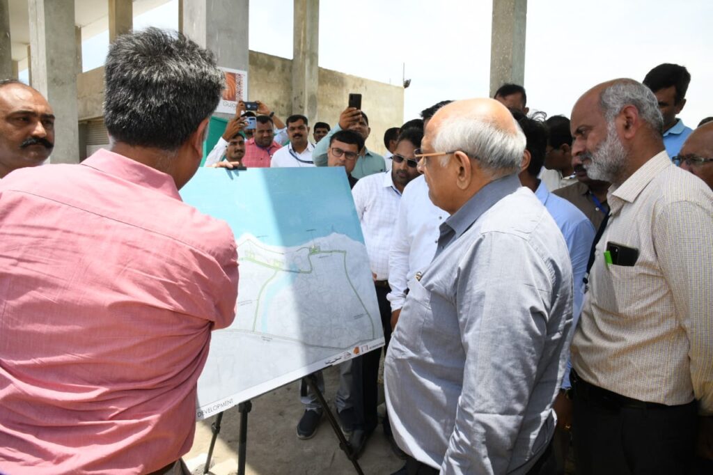 Gujarat CM Bhupendra Patel inspected various tourism and tourist facility at Shivrajpur Beach